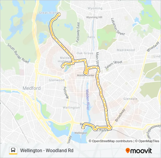 99 Bus Line Map