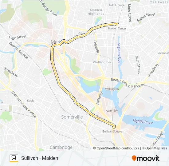 101 Bus Line Map