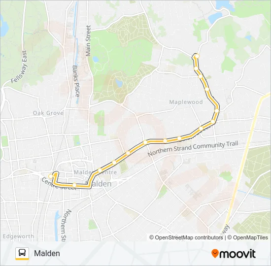 106 Bus Line Map