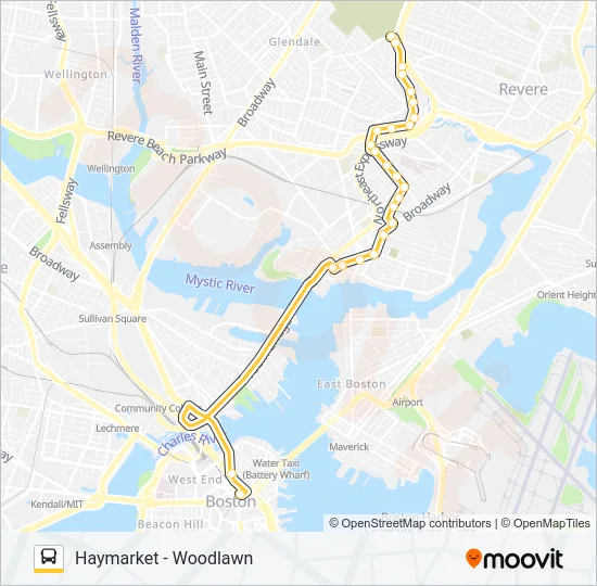 111 Bus Line Map
