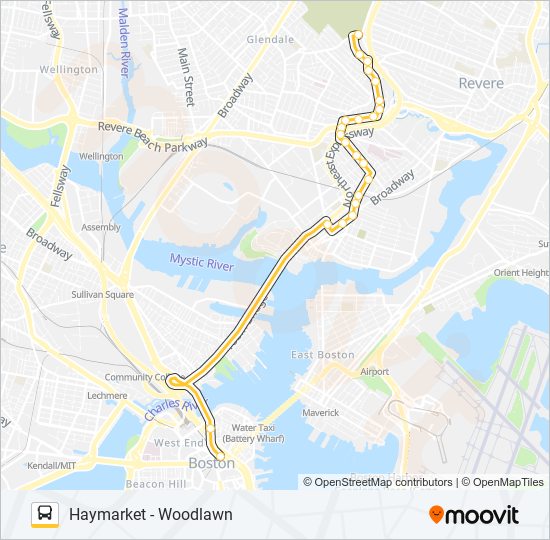 111 bus Line Map