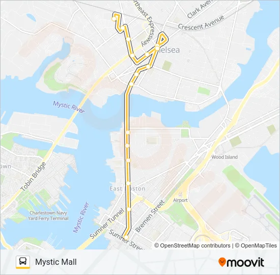 114 Bus Line Map