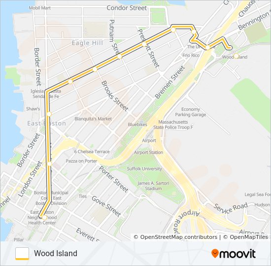 121 bus Line Map