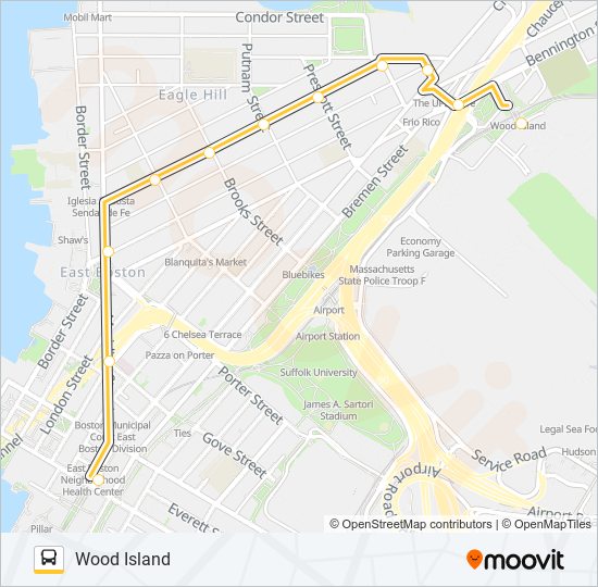 121 bus Line Map