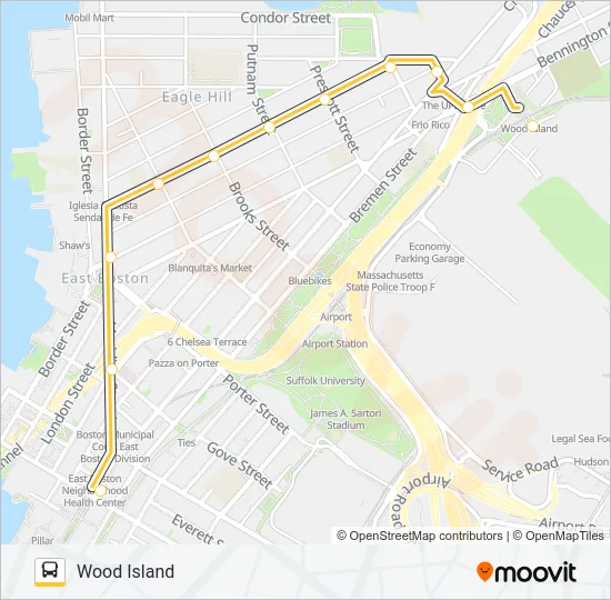 121 Bus Line Map