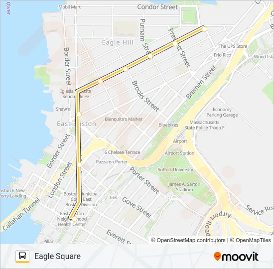 121 Bus Line Map