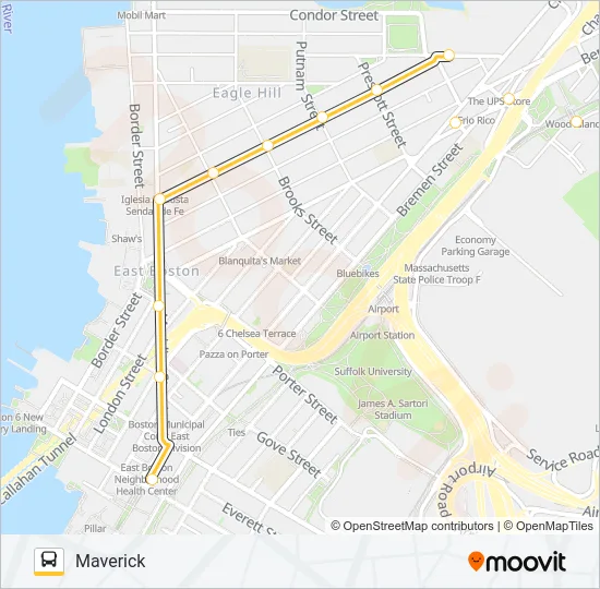 121 Bus Line Map