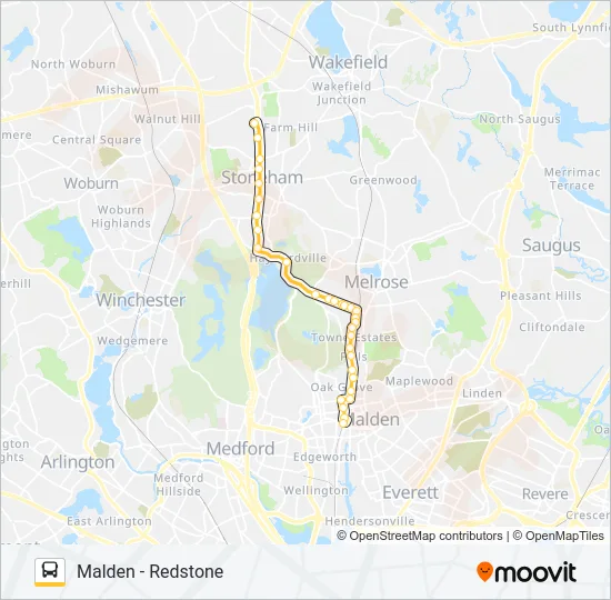 132 Bus Line Map