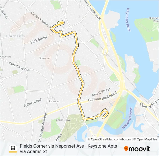 202 Bus Line Map