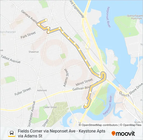 202 Bus Line Map