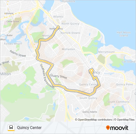 215 Bus Line Map