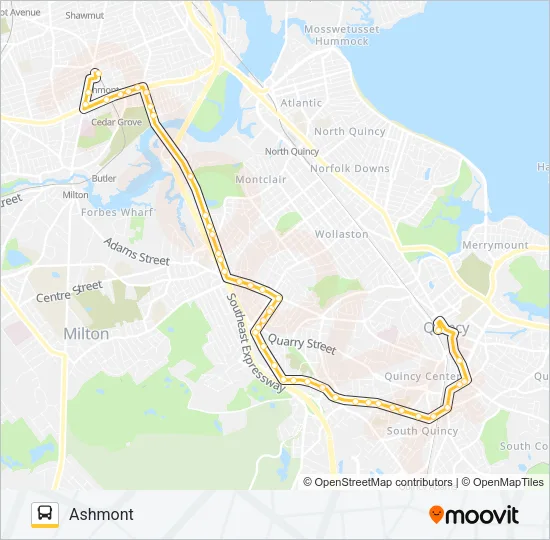 215 Bus Line Map