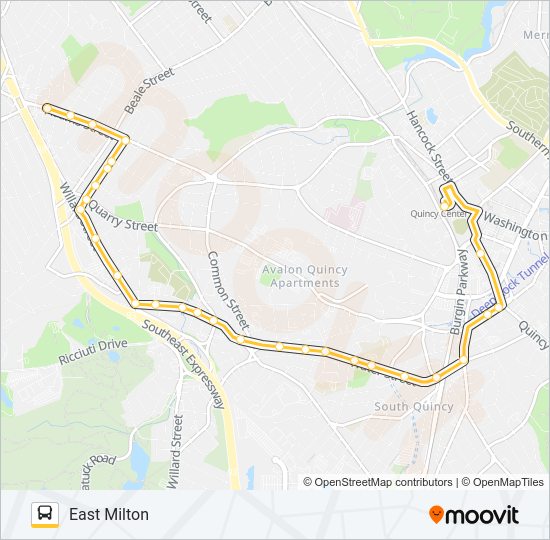 215 Bus Line Map