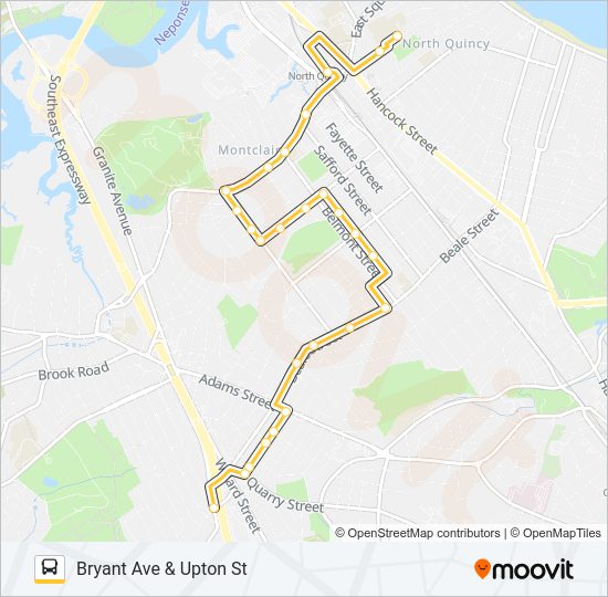 217 bus Line Map