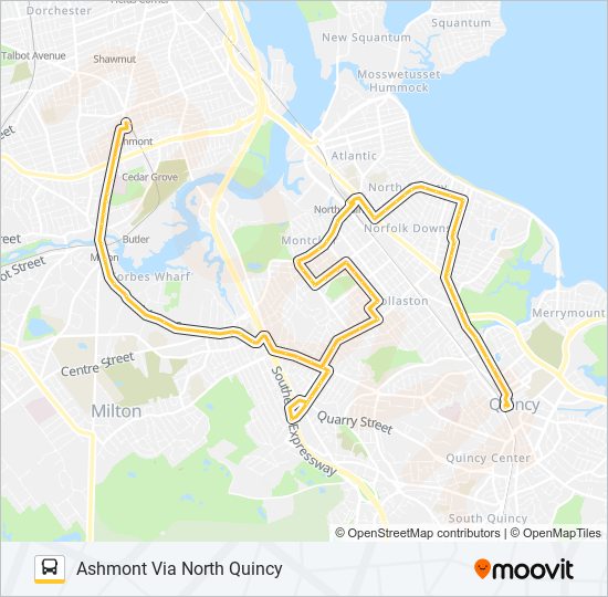 217 bus Line Map