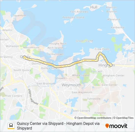 220 Bus Line Map