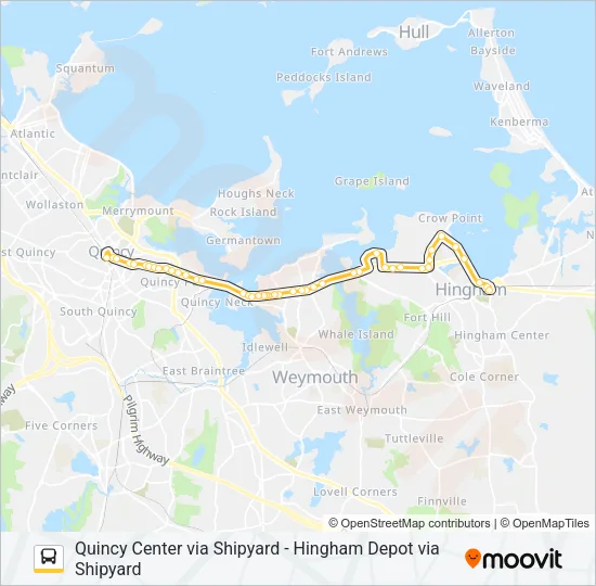 220 Bus Line Map