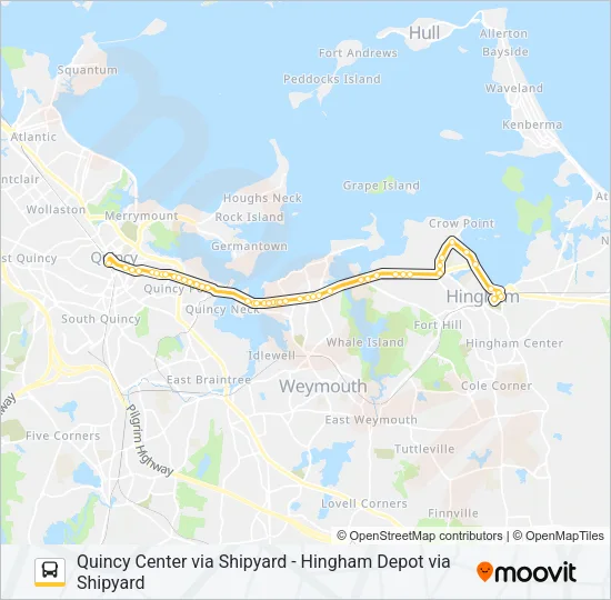 220 Bus Line Map