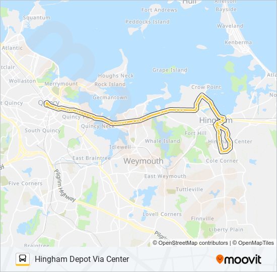 220 bus Line Map