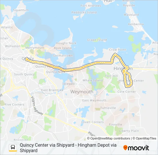 220 Bus Line Map