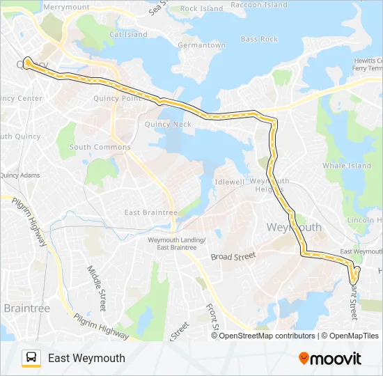222 Bus Line Map