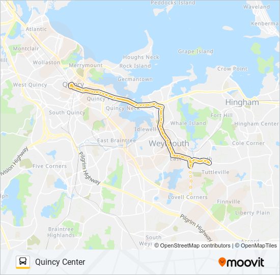 222 bus Line Map