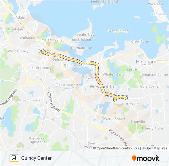 222 Bus Line Map
