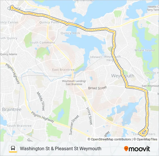 222 Bus Line Map