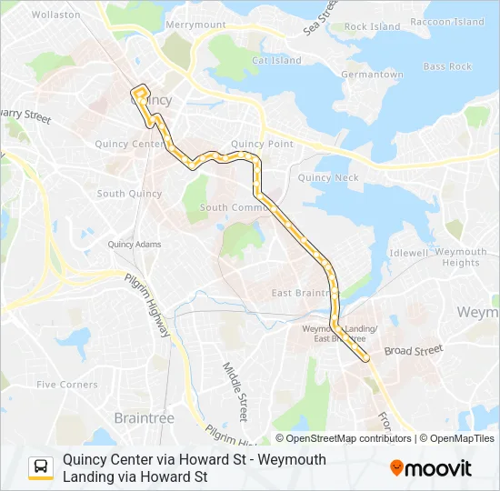 225 Bus Line Map