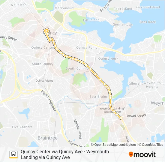 225 Bus Line Map
