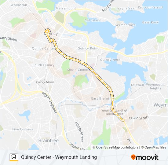 225 Bus Line Map