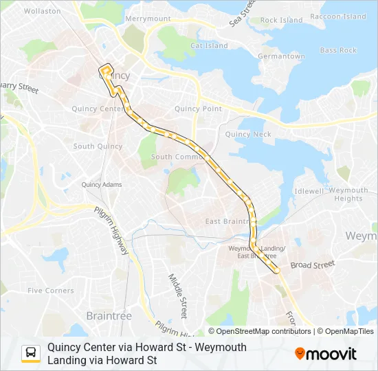 225 Bus Line Map