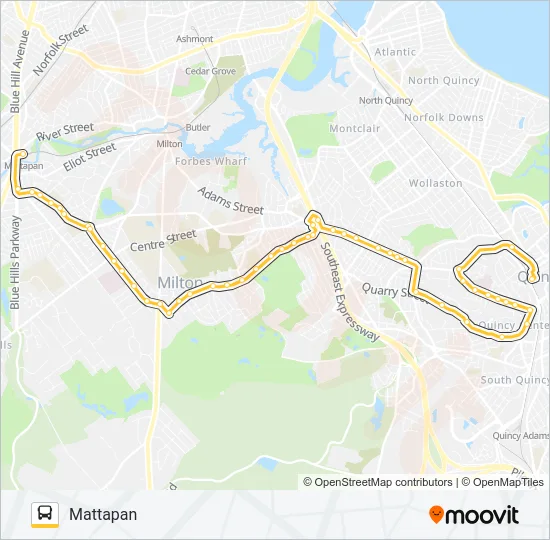 245 Bus Line Map