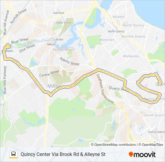 245 Bus Line Map