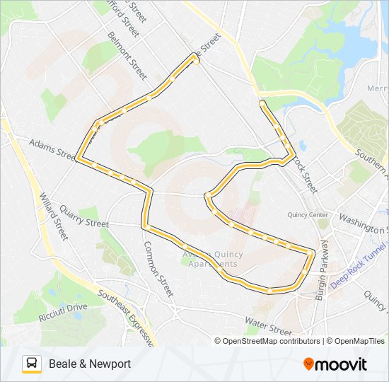 245 bus Line Map