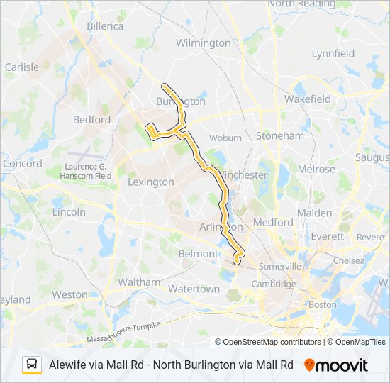 350 Bus Line Map