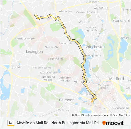 350 Bus Line Map