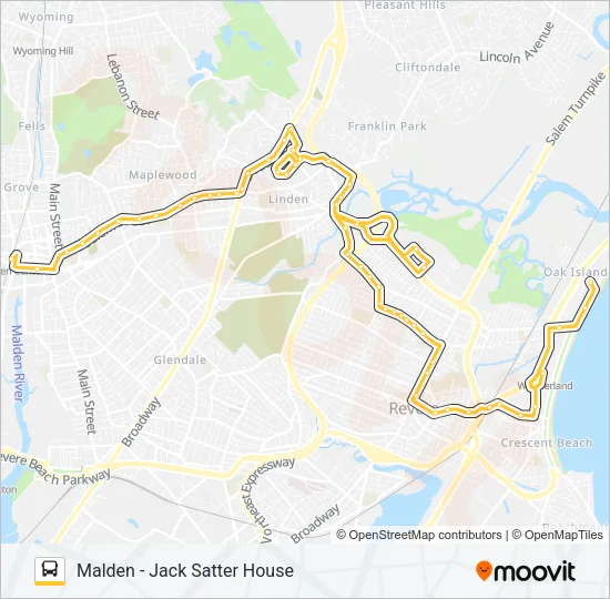 411 Bus Line Map