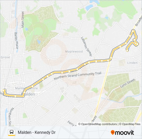 411 Bus Line Map