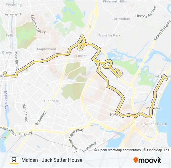 411 Bus Line Map