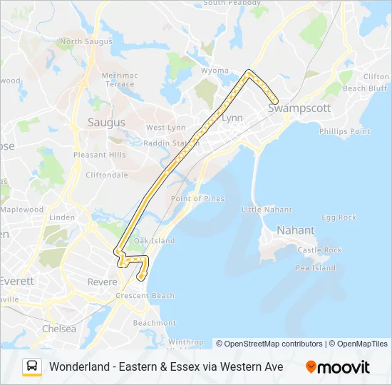 424 Bus Line Map