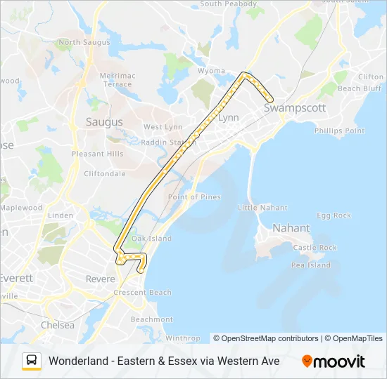 424 Bus Line Map