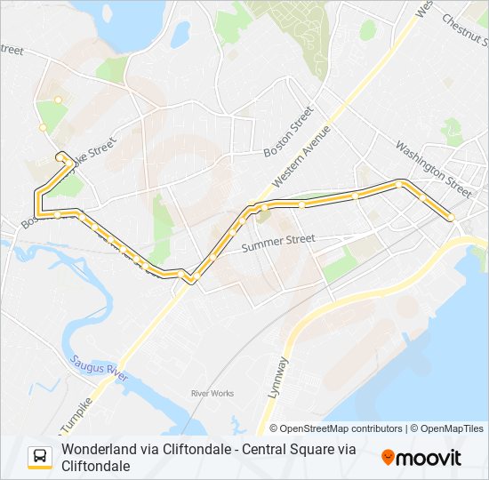 426 bus Line Map