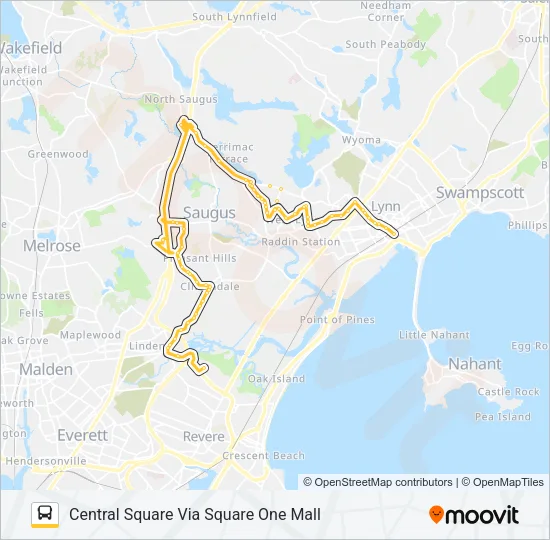 429 Bus Line Map