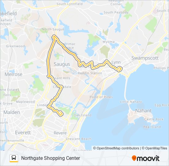 429 Bus Line Map