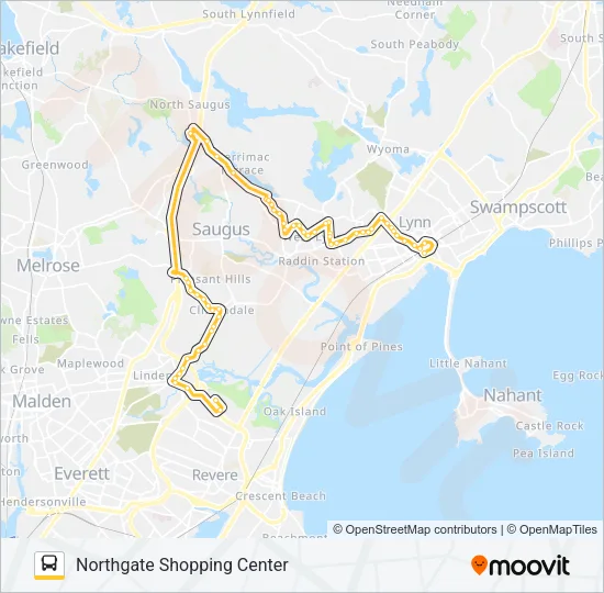 429 Bus Line Map