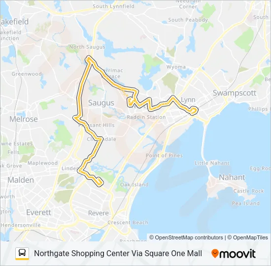 429 Bus Line Map