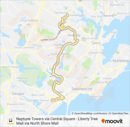 435 Bus Line Map