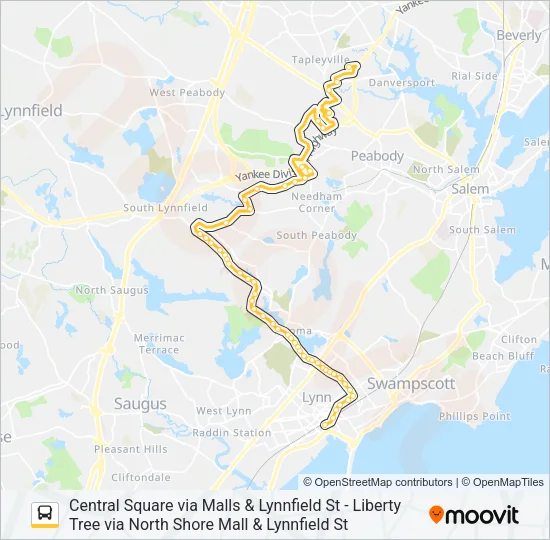 436 Bus Line Map