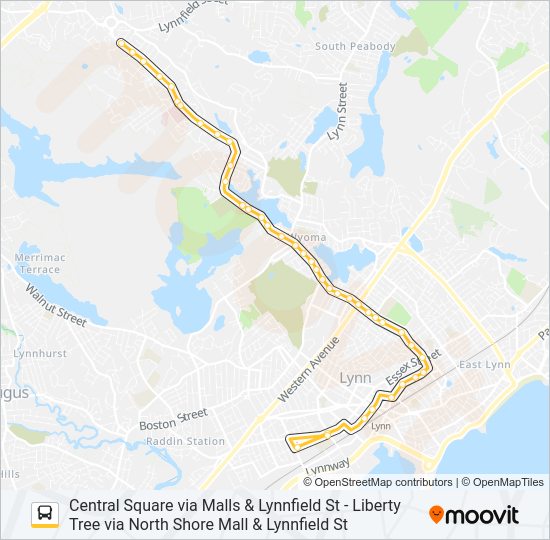 436 bus Line Map